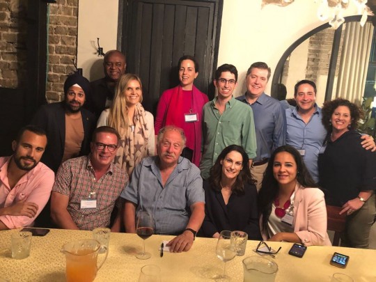Our group together with Yossi Vardi who hosted our opening dinner in Tel Aviv